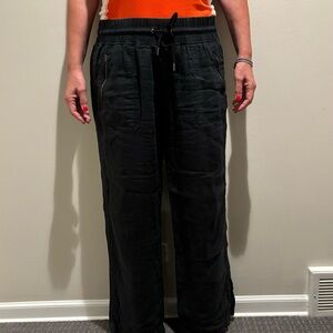 Athleta linen drawstring pants